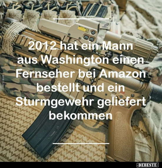 2012 hat ein Mann aus Washington einen Fernseher bei Amazon.. - Lustige Bilder | DEBESTE.de