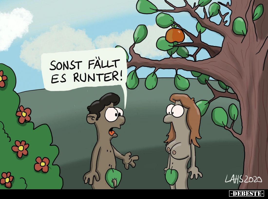 Sonst fällt es runter!