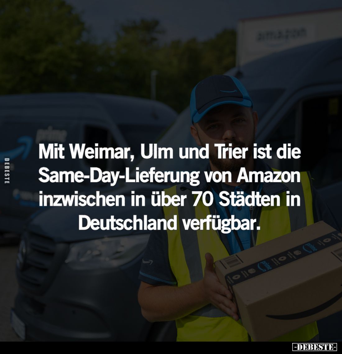 Mit Weimar, Ulm und Trier ist die Same-Day-Lieferung von Amazon inzwischen in über 70 Städten in Deutschland verfügbar.