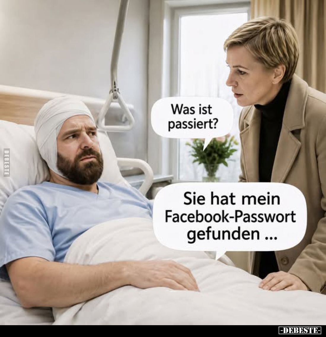 Was ist passiert? -
Sie hat mein Facebook-Passwort gefunden...