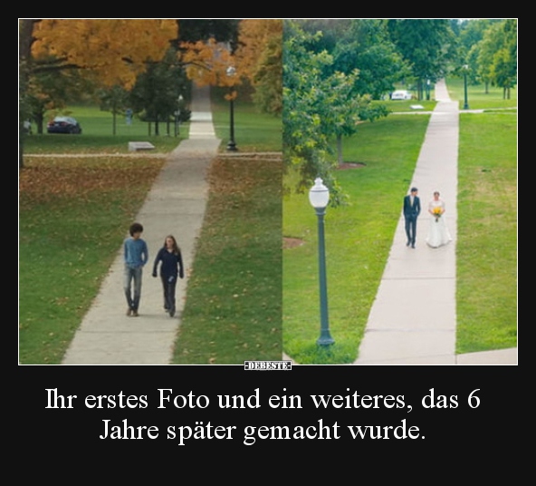 Ihr erstes Foto und ein weiteres, das 6 Jahre später.. - Lustige Bilder | DEBESTE.de