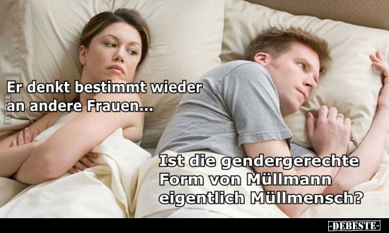 Er denkt bestimmt wieder an andere Frauen... - Lustige Bilder | DEBESTE.de