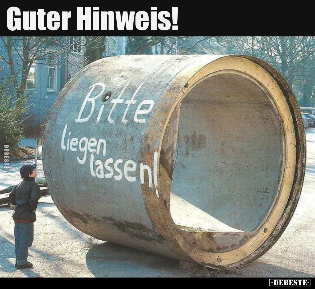 Guter Hinweis!