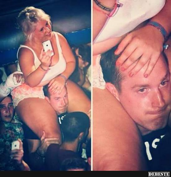 Strammes Mädchen.  Er liebt sie. :)