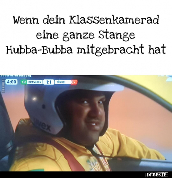 Wenn dein Klassenkamerad eine ganze Stange Hubba-Bubba.. - Lustige Bilder | DEBESTE.de