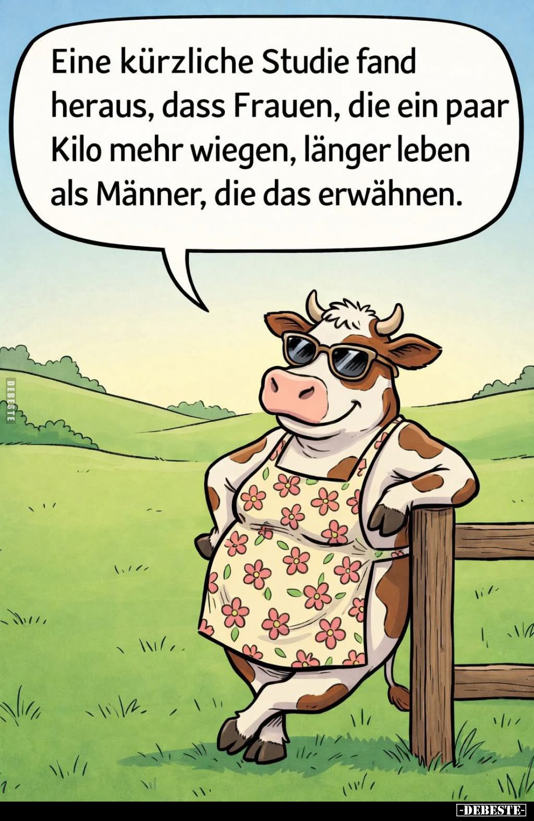 Eine kürzliche Studie fand heraus, dass Frauen, die ein paar Kilo mehr wiegen, länger leben als Männer, die das erwähnen.