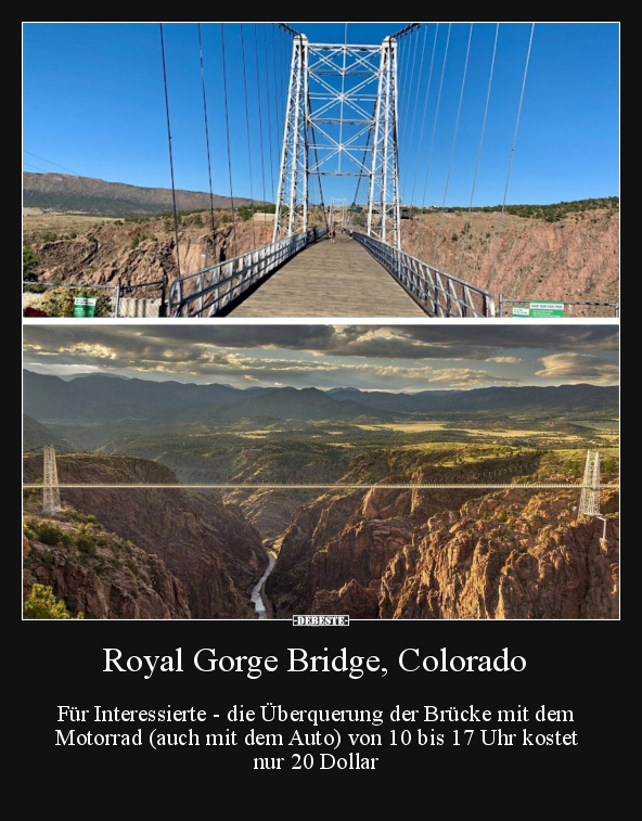 Royal Gorge Bridge, Colorado.. - Lustige Bilder | DEBESTE.de