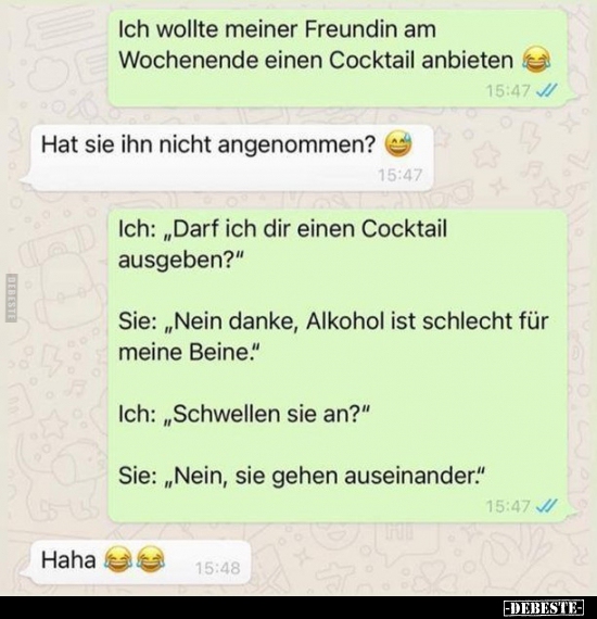 Ich wollte meiner Freundin am Wochenende einen Cocktail.. - Lustige Bilder | DEBESTE.de