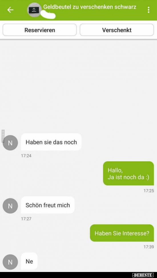 Geldbeutel zu verschenken schwarz..