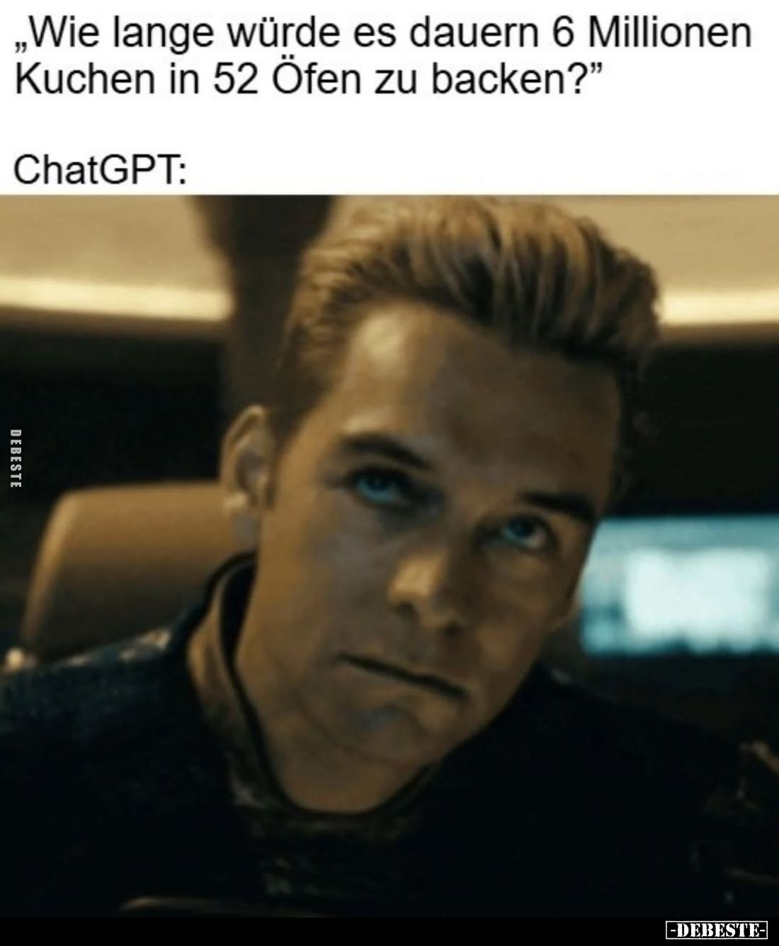 "Wie lange würde es dauern 6 Millionen Kuchen in 52 Öfen zu.." - Lustige Bilder | DEBESTE.de