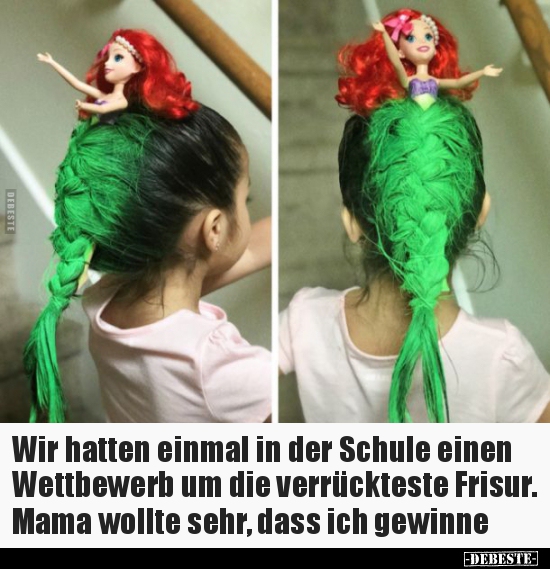 Wir hatten einmal in der Schule einen Wettbewerb um die..