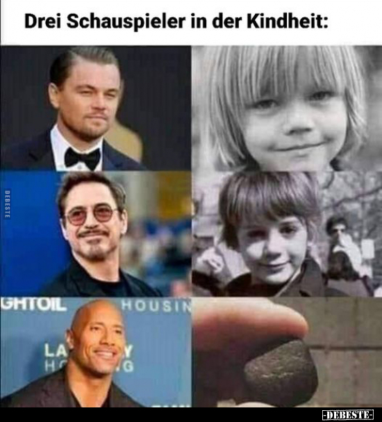 Drei Schauspieler in der Kindheit.. - Lustige Bilder | DEBESTE.de