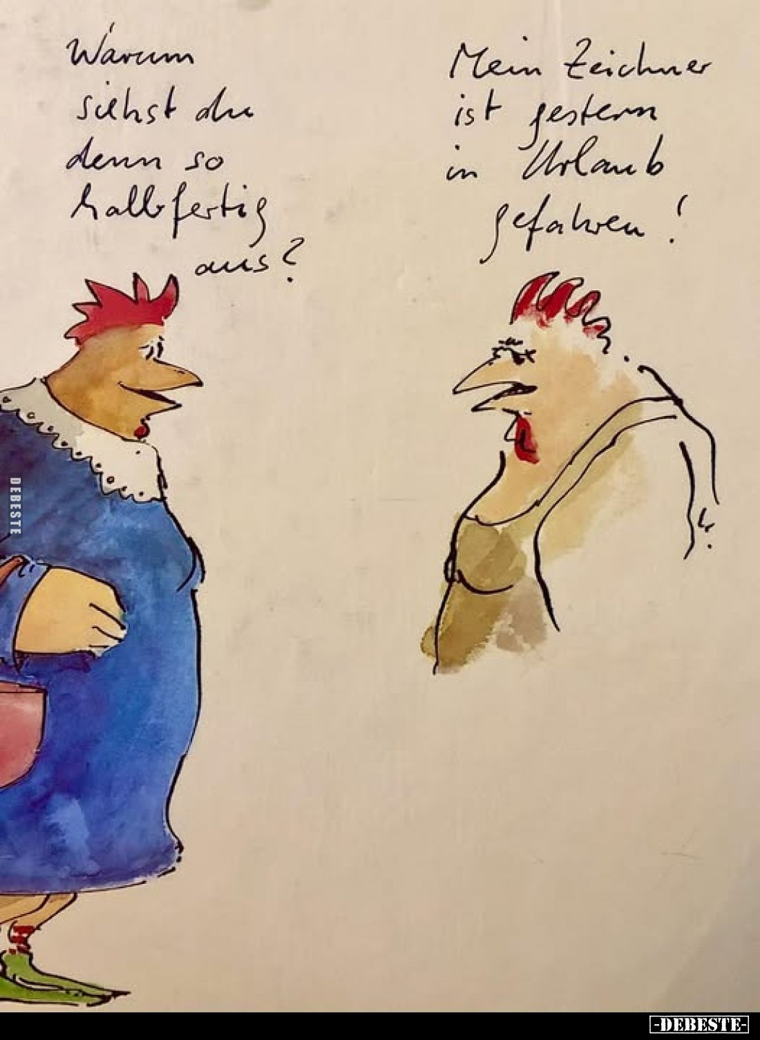 Warum siehst du denn so halb fertig aus?
-
Mein Zeichner ist gestern in Urlaub gefahren!