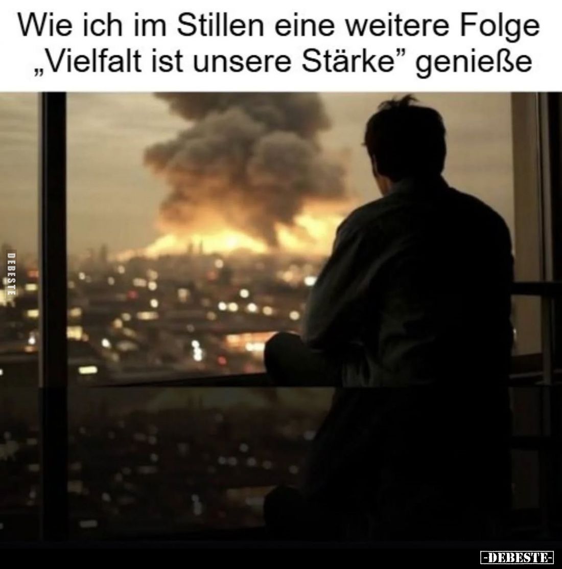 Wie ich im Stillen eine weitere Folge "Vielfalt ist unsere Stärke" genieße.