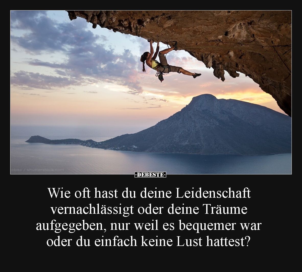 Wie oft hast du deine Leidenschaft vernachlässigt oder deine Träume aufgegeben, nur weil es bequemer war oder du einfach kein...