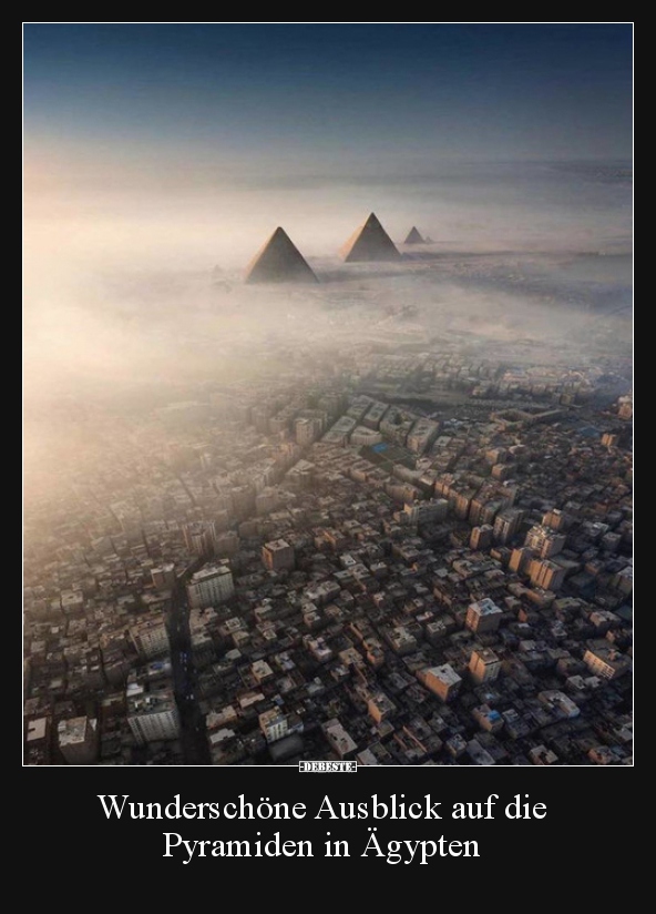 Wunderschöne Ausblick auf die Pyramiden in Ägypten..