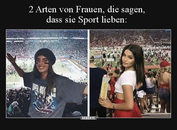 2 Arten von Frauen, die sagen, dass sie Sport lieben.. - Lustige Bilder | DEBESTE.de