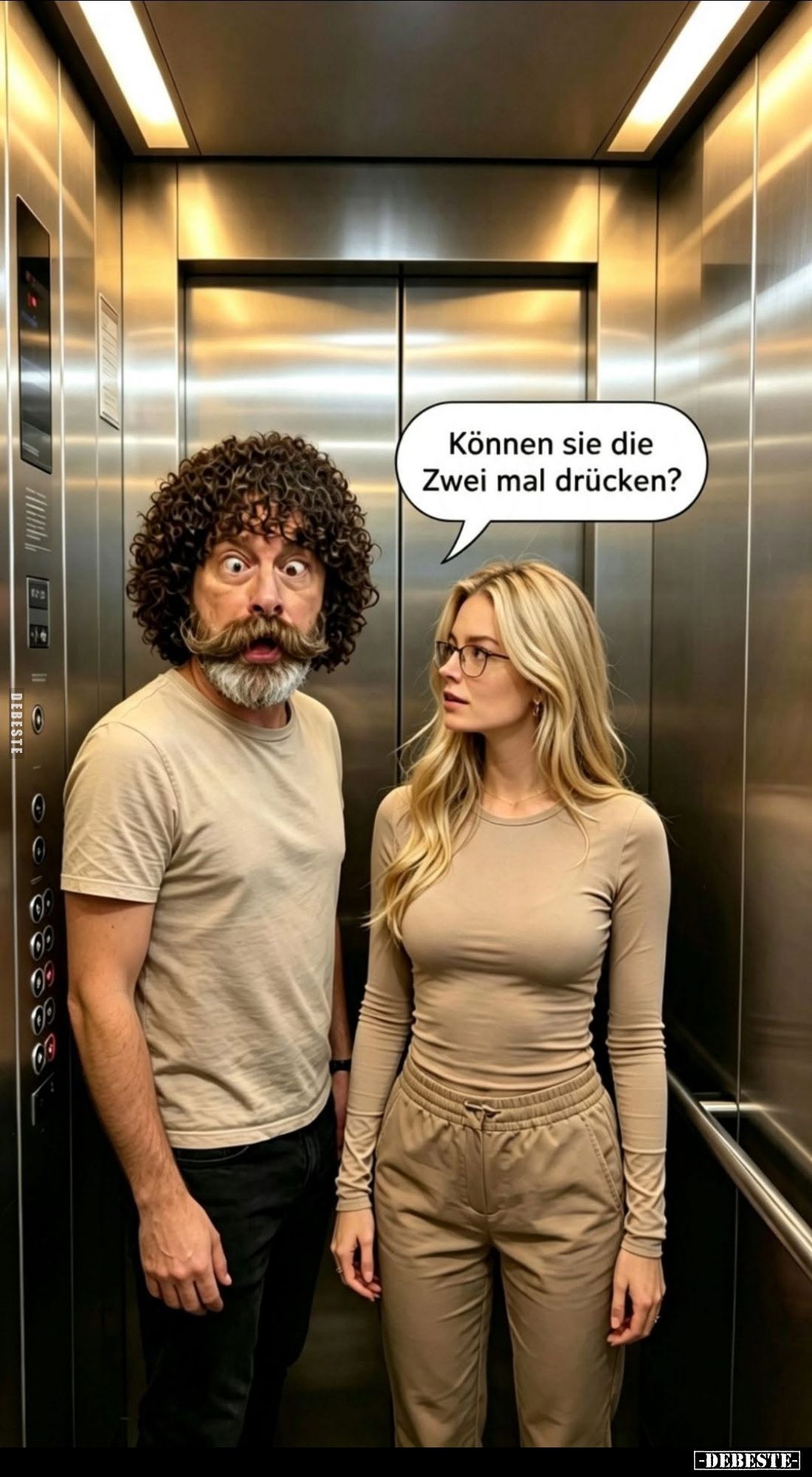 Können sie die Zwei mal drücken?