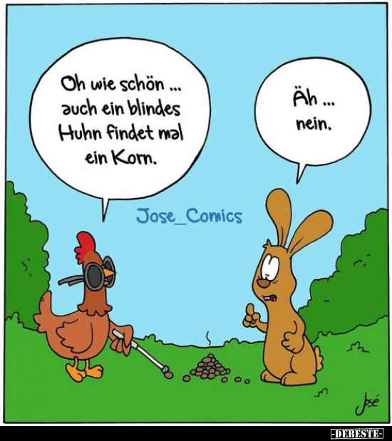 Oh wie schön... Auch ein blindes Huhn findet mal ein.. - Lustige Bilder | DEBESTE.de