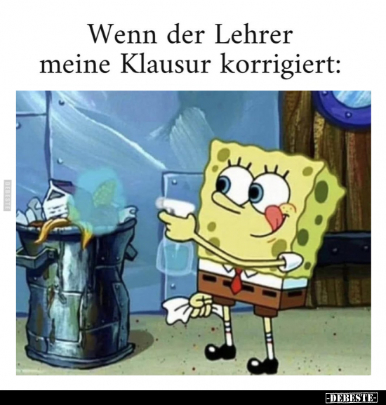 Wenn der Lehrer meine Klausur korrigiert.. - Lustige Bilder | DEBESTE.de