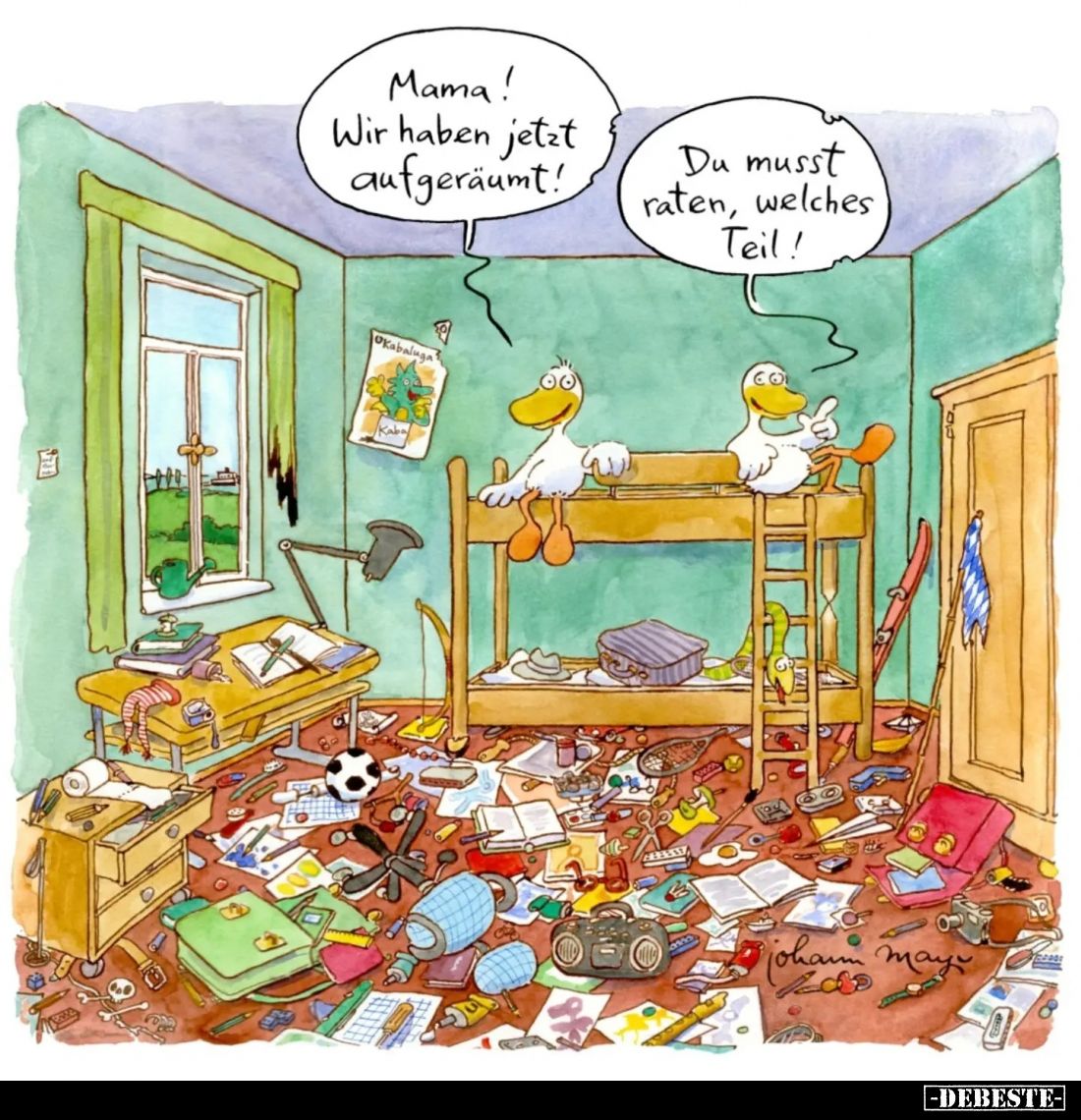 Mama! Wir haben jetzt aufgeräumt!.. - Lustige Bilder | DEBESTE.de