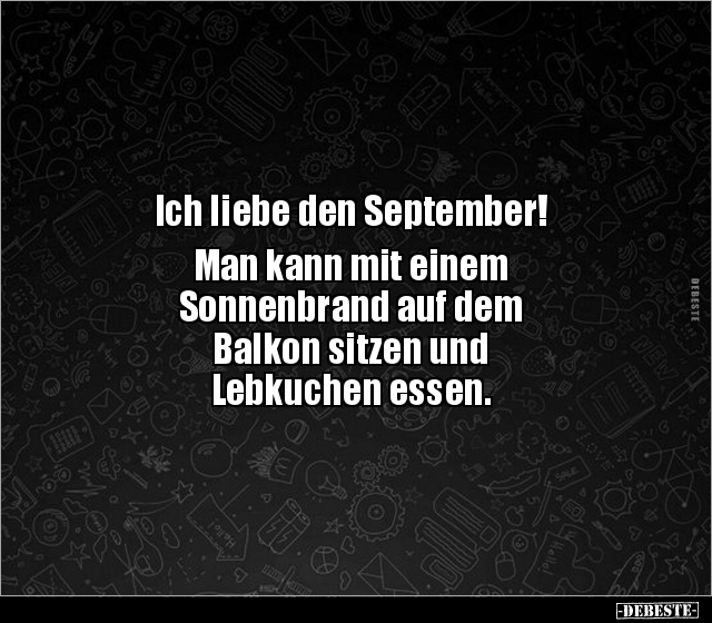 Ich liebe den September!.. - Lustige Bilder | DEBESTE.de