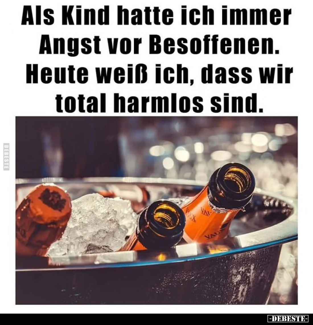 Als Kind hatte ich immer Angst vor Besoffenen. Heute weiß ich, dass wir total harmlos sind.