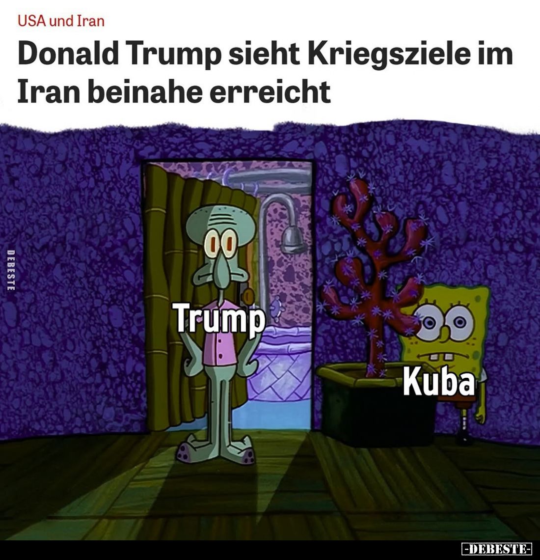 USA und Iran: Donald Trump sieht Kriegsziele... - Lustige Bilder | DEBESTE.de