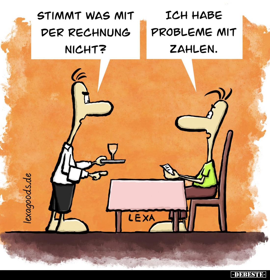 Stimmt was mit der Rechnung nicht? -
Ich habe Probleme mit zahlen.