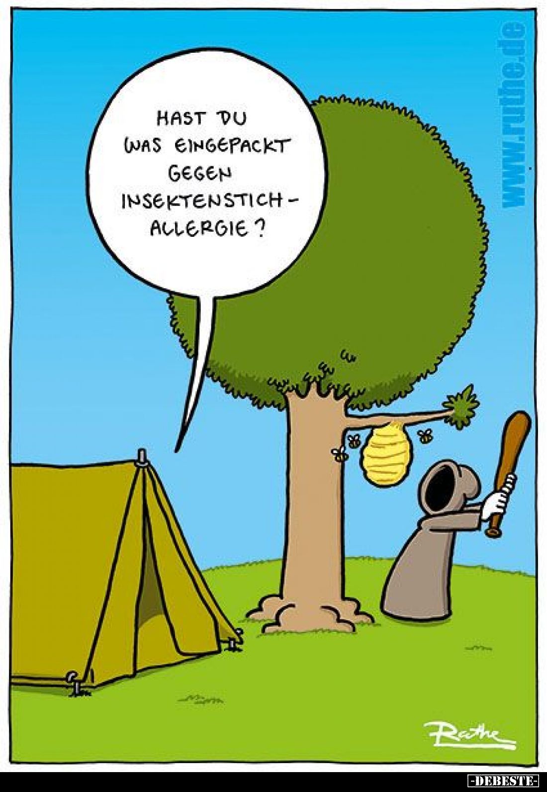 Hast du was eingepackt gegen Insektenstichallergie?