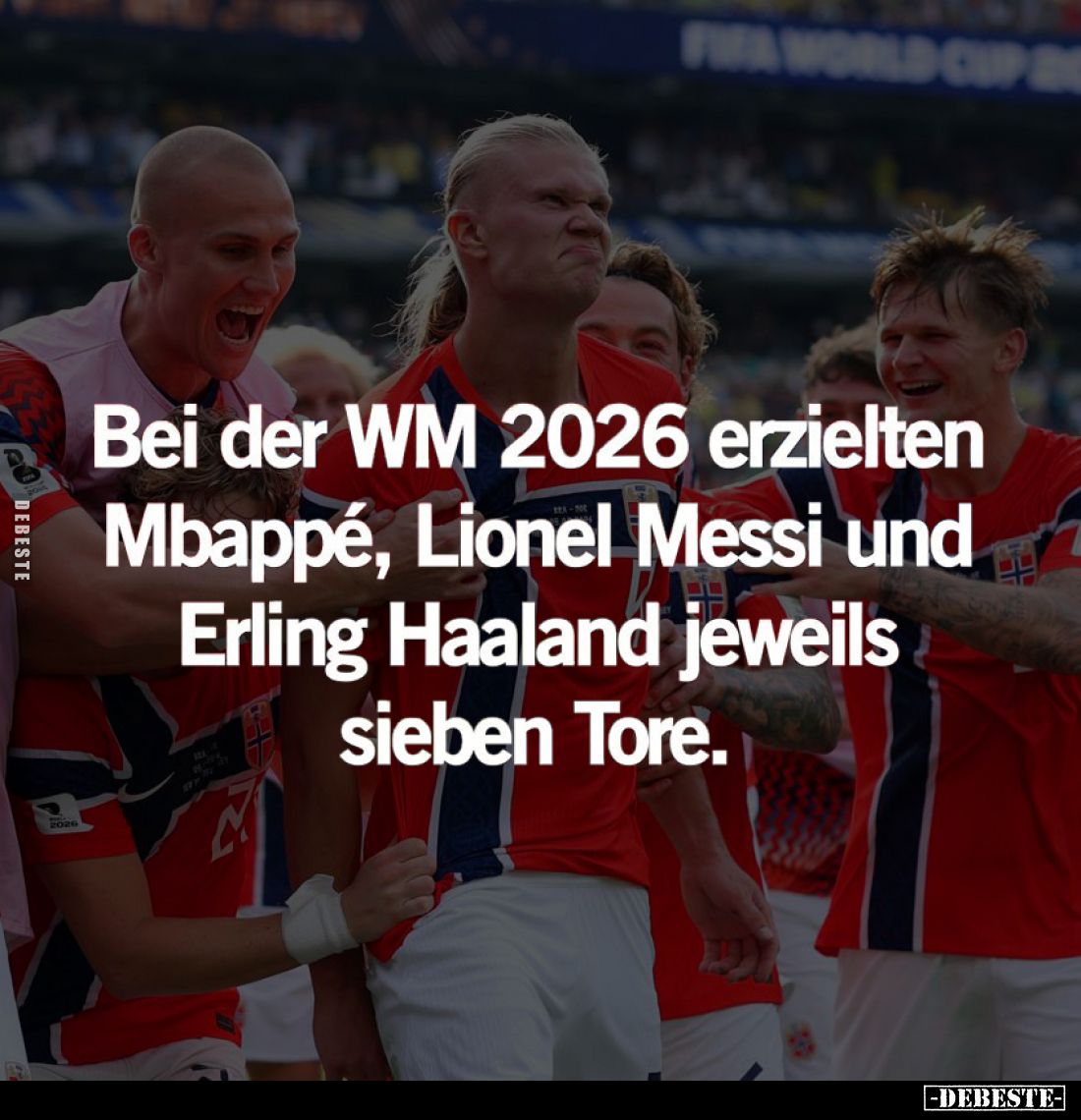 Bei der WM 2026 erzielten Mbappé, Lionel Messi und Erling Haaland jeweils sieben Tore.