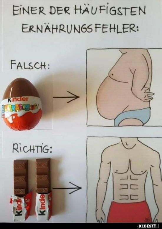 Einer der häufigsten Ernährungsfehler..