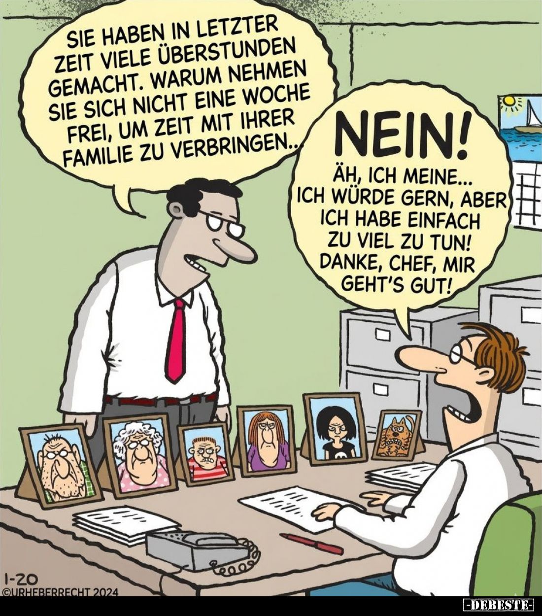 Sie haben in letzter Zeit viele Überstunden gemacht. Warum nehmen Sie sich nicht eine Woche frei, um Zeit mit Ihrer Familie z...