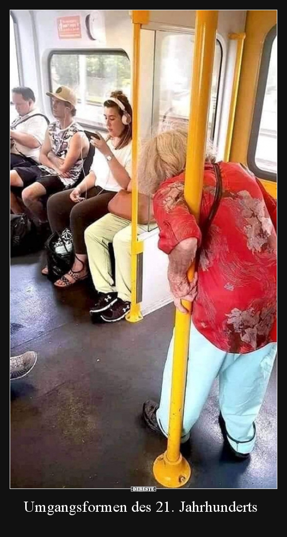 Umgangsformen des 21. Jahrhunderts..