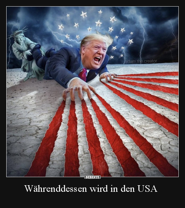 Währenddessen wird in den USA..
