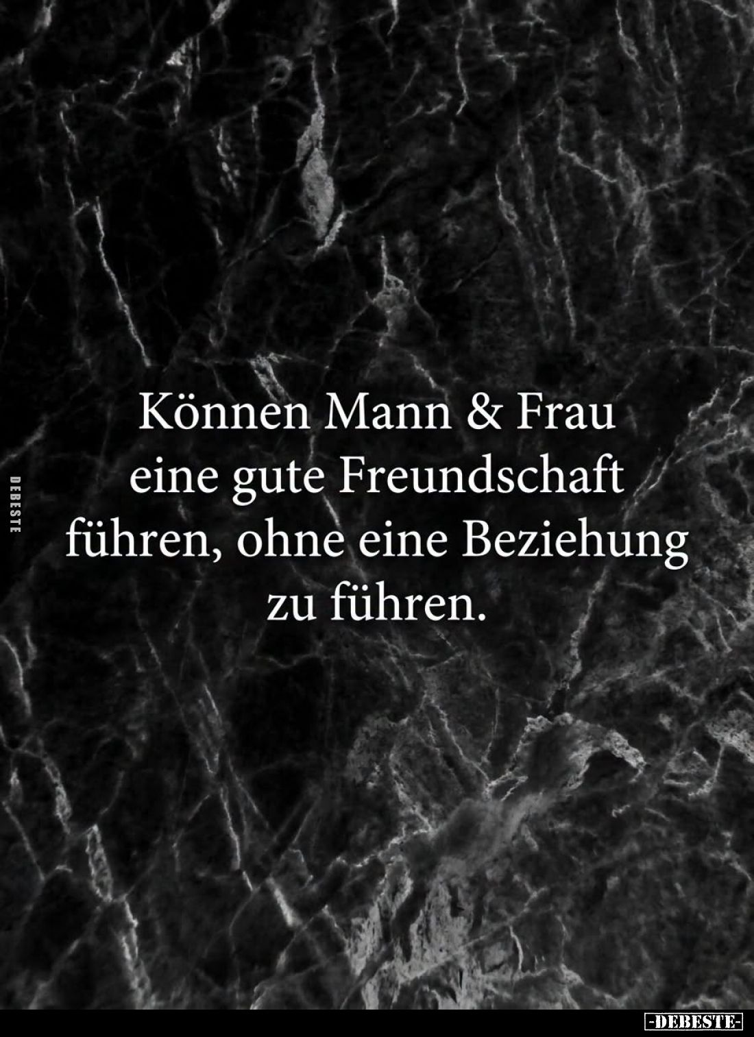 Können Mann und Frau eine gute Freundschaft führen, ohne eine Beziehung zu führen.