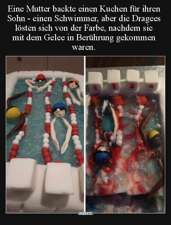 Eine Mutter backte einen Kuchen für ihren Sohn - einen.. - Lustige Bilder | DEBESTE.de