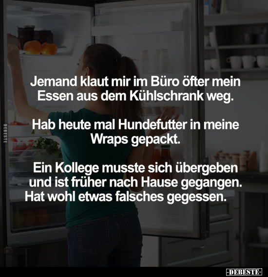 Büro, Essen, Kühlschrank, Heute, Früher