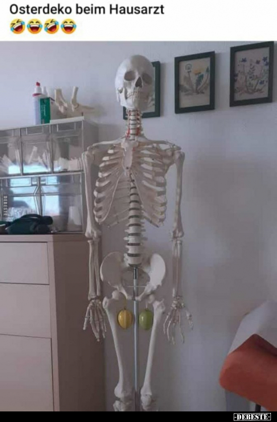 Osterdeko beim Hausarzt..