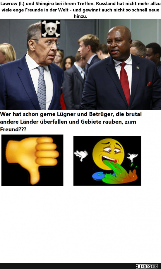 Putins Versuch neue Freunde zu gewinnen, leider erfolglos! - Lustige Bilder | DEBESTE.de