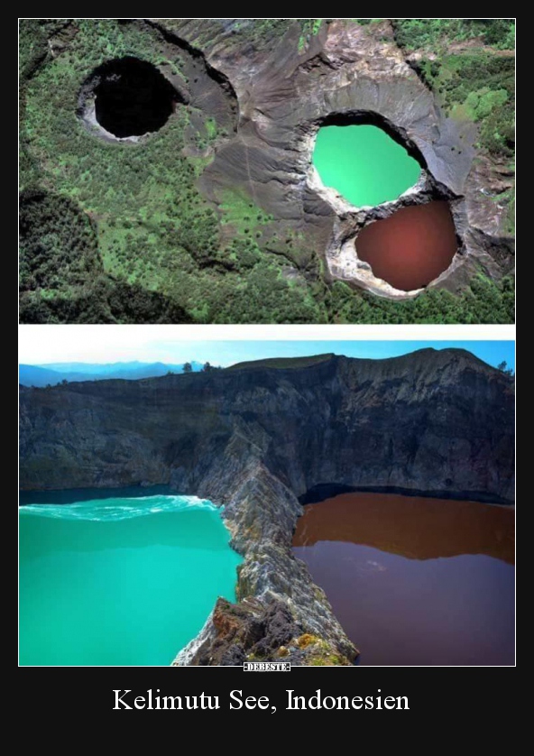 Kelimutu See, Indonesien..