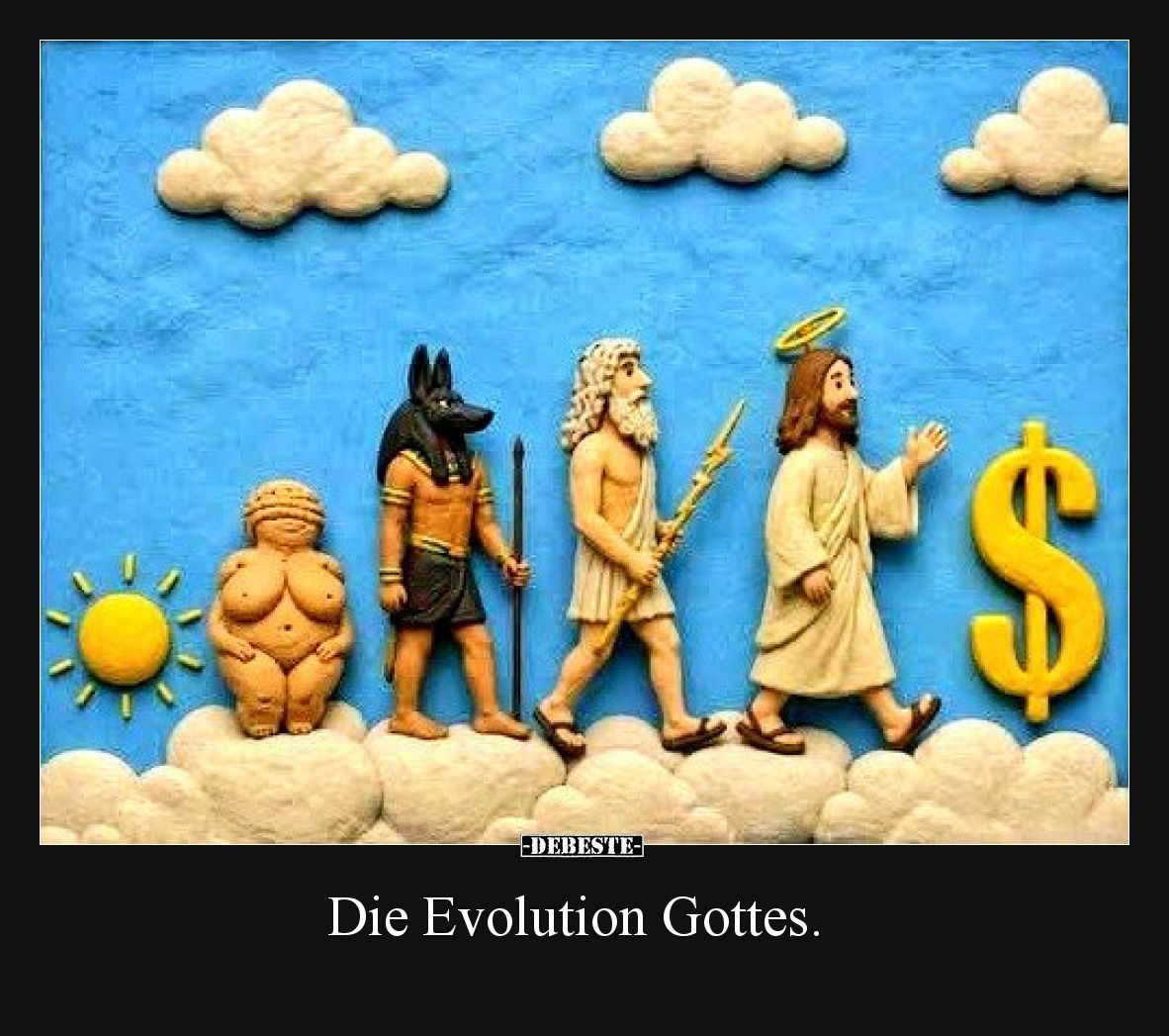 Die Evolution Gottes... - Lustige Bilder | DEBESTE.de