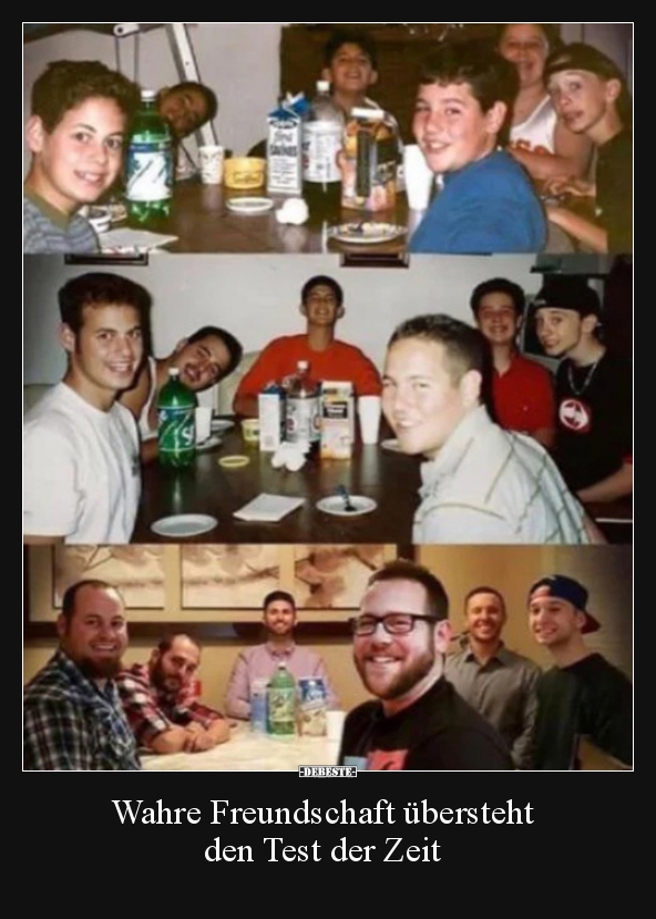 Wahre Freundschaft übersteht den Test der Zeit..