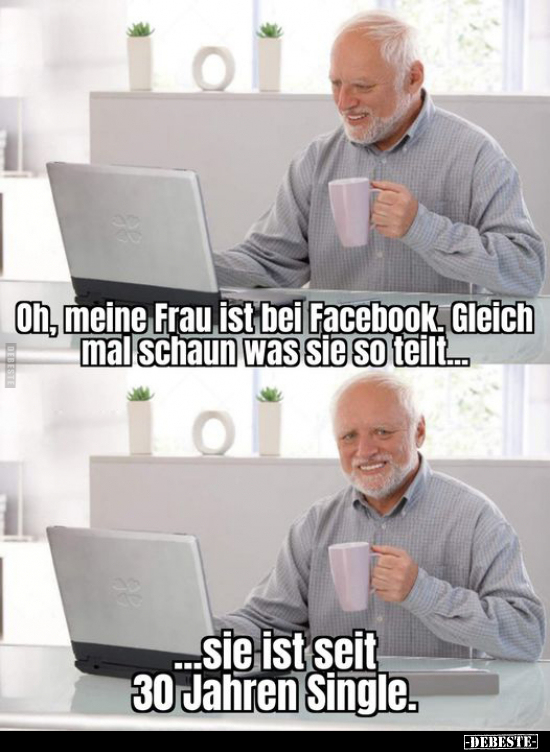 Oh, meine Frau ist bei Facebook.. - Lustige Bilder | DEBESTE.de