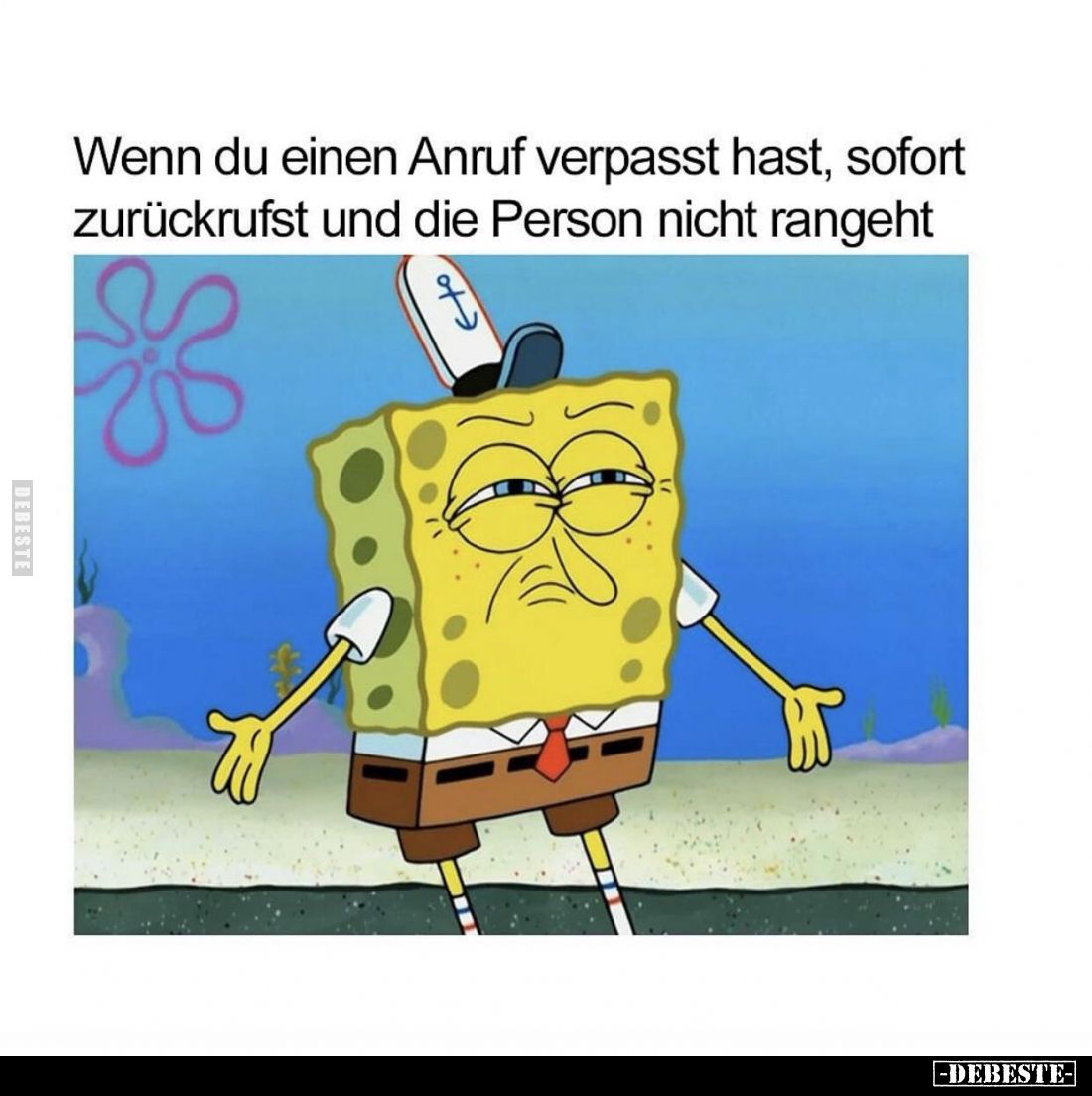 Wenn du einen Anruf verpasst hast, sofort zurückrufst und die Person nicht rangeht.