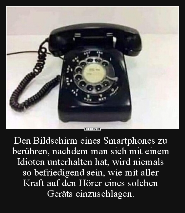 Den Bildschirm eines Smartphones zu berühren, nachdem man.. - Lustige Bilder | DEBESTE.de