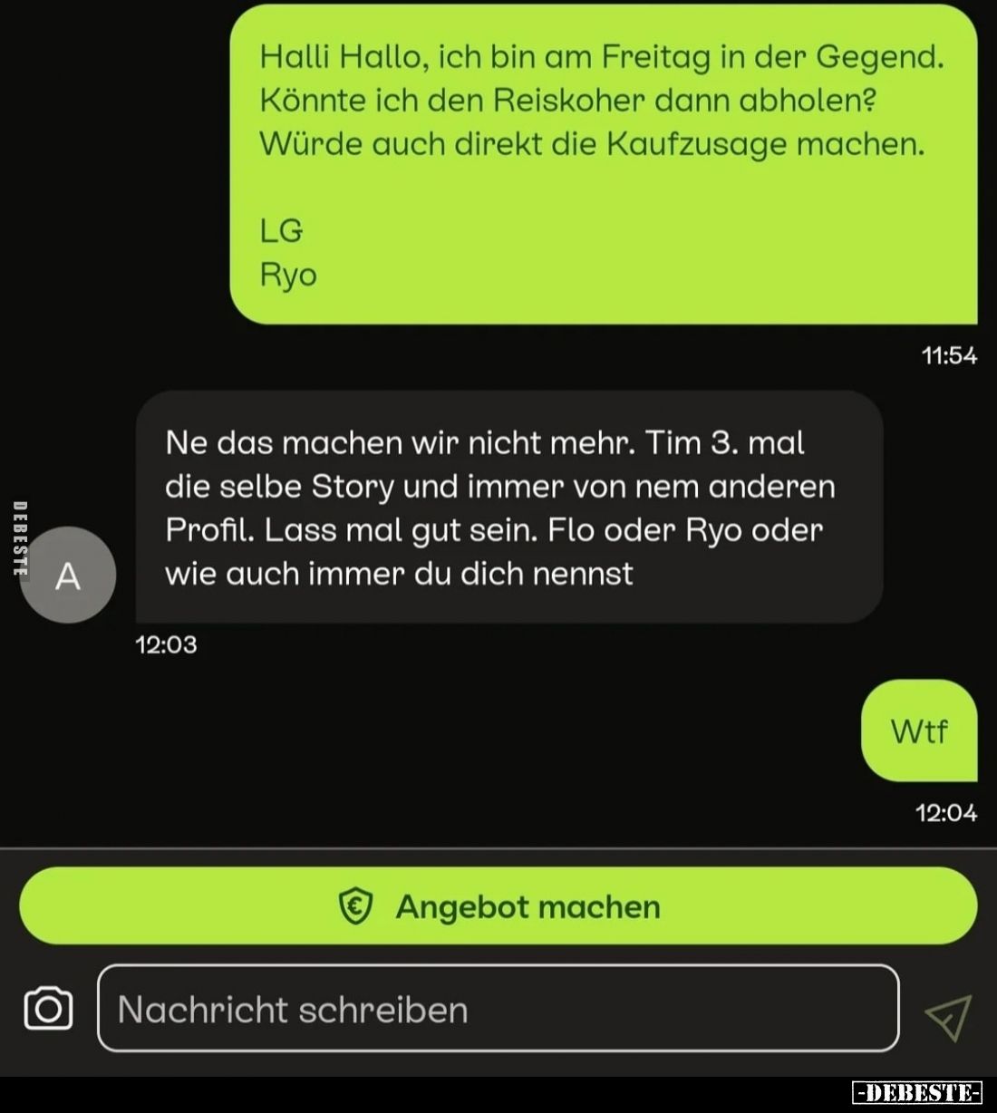 Halli Hallo, ich bin am Freitag in der Gegend. Könnte ich den Reiskoher dann abholen? Würde auch direkt die Kaufzusage machen...