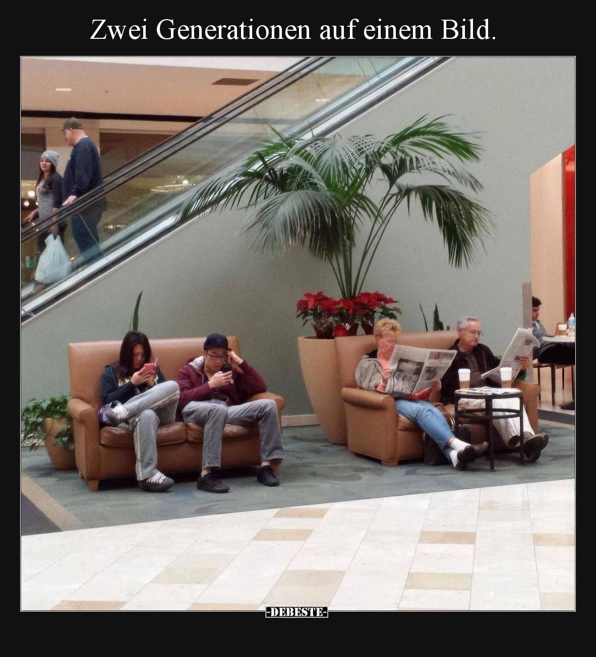 Zwei Generationen auf einem Bild...