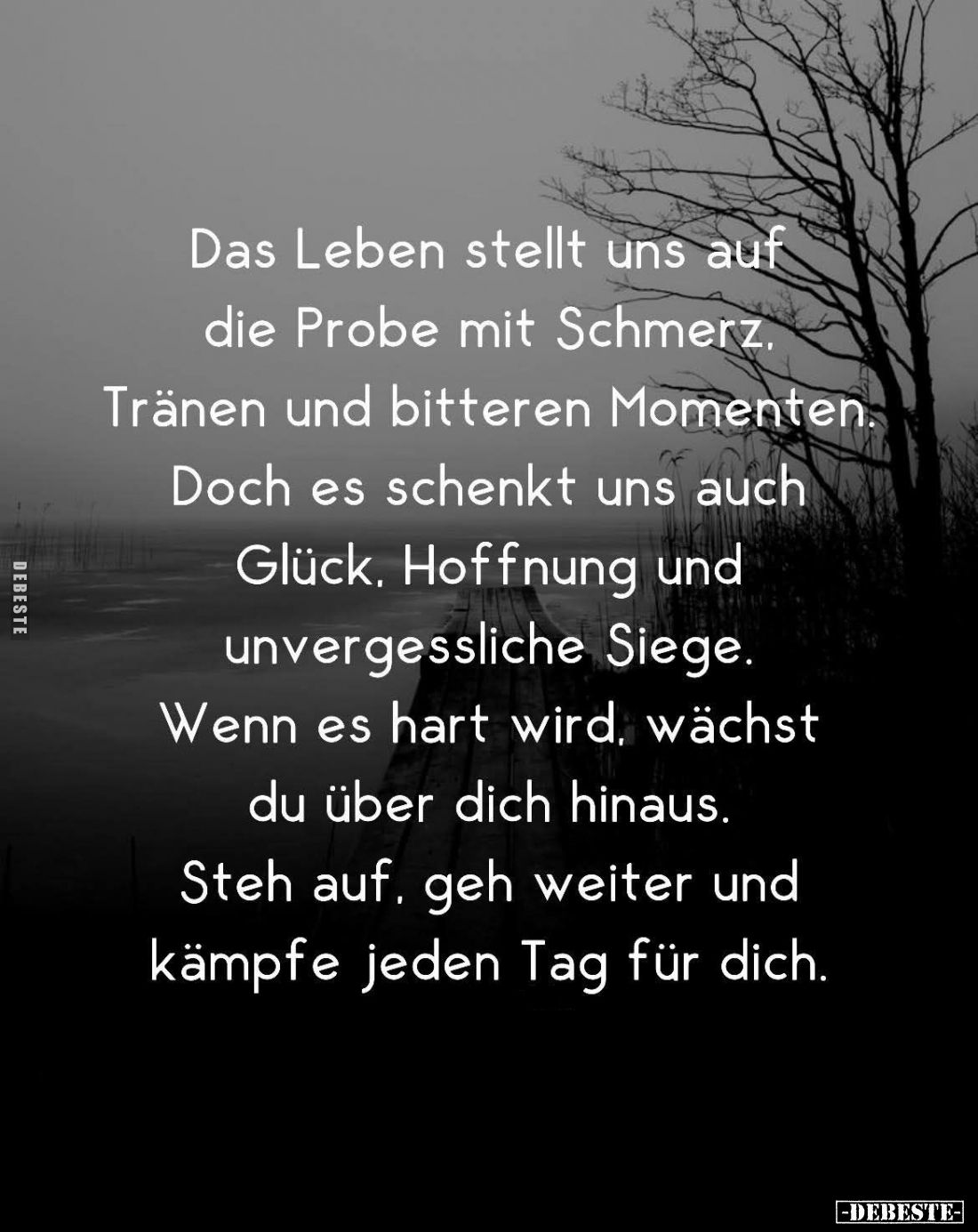 Das Leben stellt uns auf die Probe mit Schmerz... - Lustige Bilder | DEBESTE.de