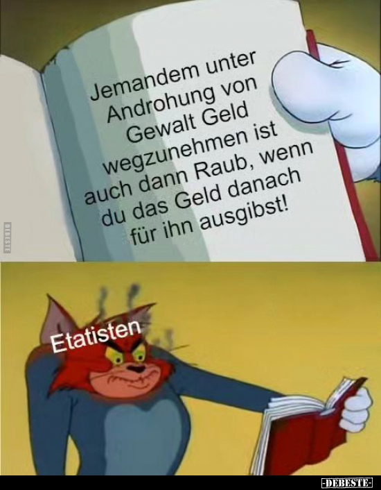 Jemandem unter Androhung von Gewalt Geld.. - Lustige Bilder | DEBESTE.de